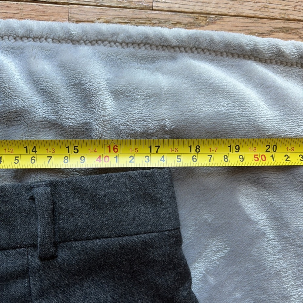 VTG Brooks Brothers Men's Pleated Worsted Wool Dress Pants 35x31 Gray USA - Picture 5 of 7